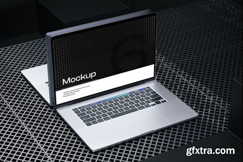 Laptop Mockup Dark Scenes RSQHRL5 Laptop Mockup Dark Scenes RSQHRL5