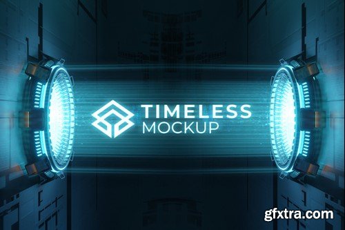 Futuristic Logo Mockup 2T6VJRM Futuristic Logo Mockup 2T6VJRM