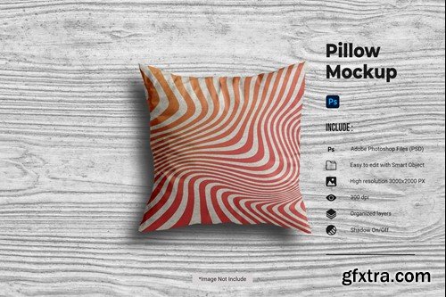 Pillow Mockup E3DX99V Pillow Mockup E3DX99V