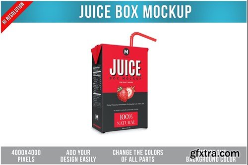 Juice Box Mockup MTXDP3D Juice Box Mockup MTXDP3D