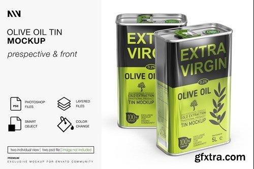 Olive Oil Tin Mockup 8BVCKY4