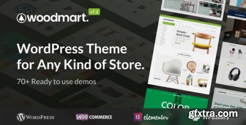 Themeforest - WoodMart - Multipurpose WooCommerce Theme 7.2.4 - Nulled