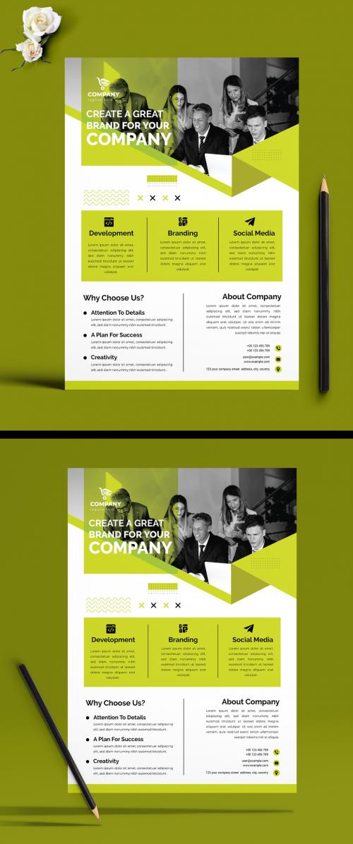 Business Flyer Design Template 565873681