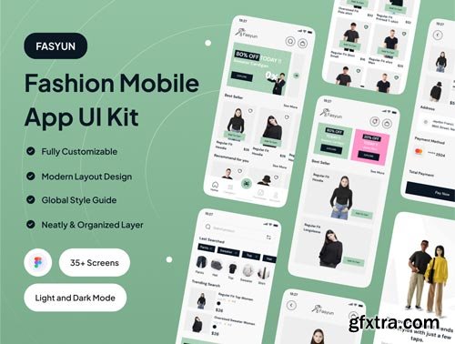 FASYUN - Fashion Mobile App UI Kit Ui8.net