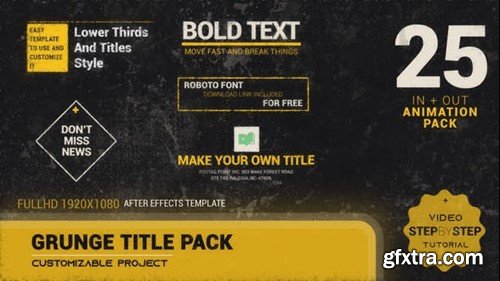 Videohive Grunge Title Pack 45924910