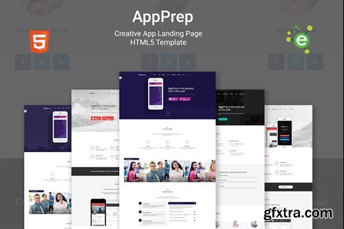 AppPrep - App Landing Page HTML5 Template + RTL WFQGPWA