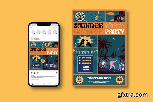 Summer party Flyer EHAQNDG