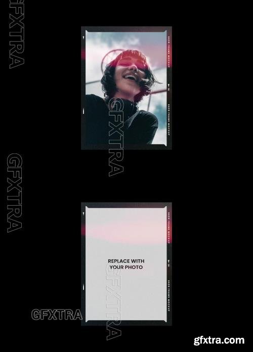 Analog Film Frame Photo Effect Mockup Template 545340597