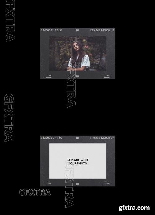 Analog Film Frame Photo Effect Mockup Template 545340155