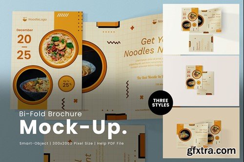 Bi-Fold Brochure Mockup CBAJ3QK