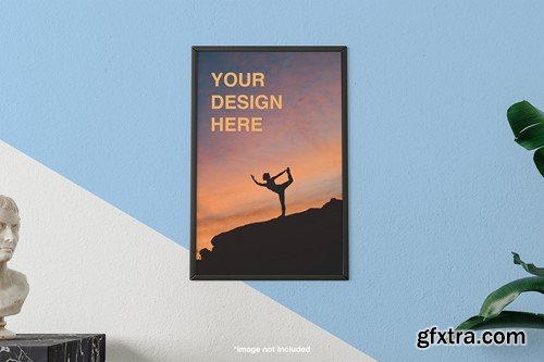 Vertical Mock Up Frame on Modern Wall EEQAWXY