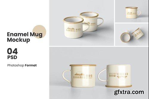 Enamel Mug Mockup A8AF65G Enamel Mug Mockup A8AF65G