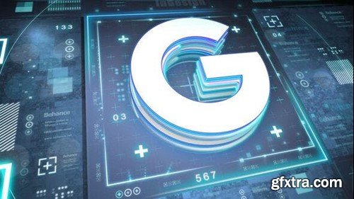 Videohive Retro Digital Neon Logo 29590593 Videohive Retro Digital Neon Logo 29590593