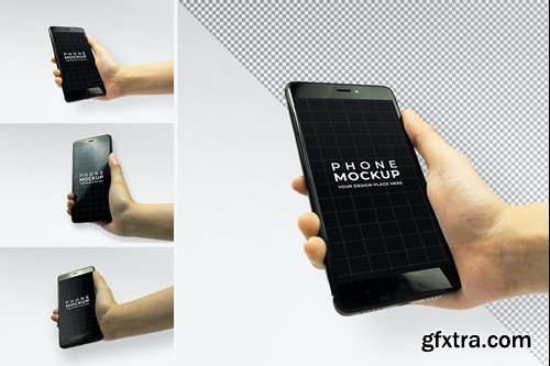 Phone Mockup in Woman Hand FNRMH3Y Phone Mockup in Woman Hand FNRMH3Y