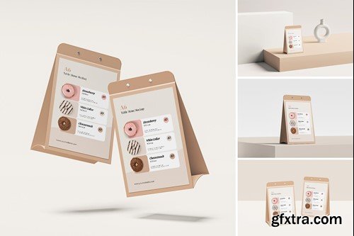 Table Menu Mockup 5GWPN99 Table Menu Mockup 5GWPN99