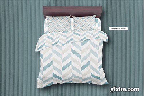 Double Bed With Carpet PSD Mockup N7CHD6T Double Bed With Carpet PSD Mockup N7CHD6T