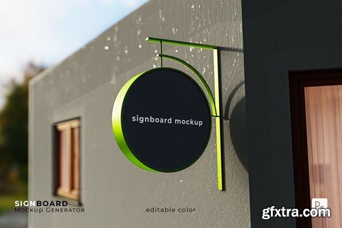 Signboard Mockup U3KD2XE