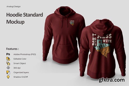 Hoodie Standard Mockup 8V33DAE