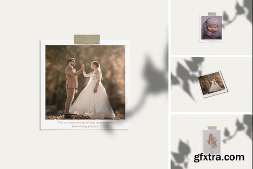 Polaroid Photo Mockup RQGDEYF
