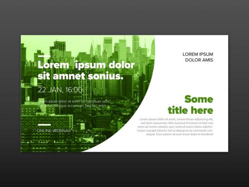 Facebook event cover template with circle photo frame placeholder 588325836