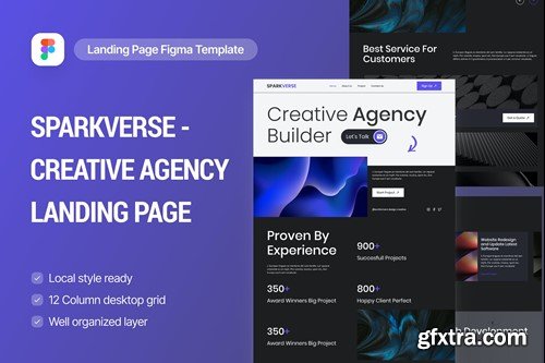 SparkVerse - Creative Agency Landing Page HTP2DBD