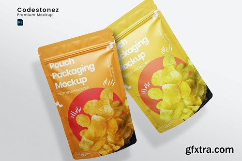 Realistic Pouch Packaging Mockup 44HNHPC Realistic Pouch Packaging Mockup 44HNHPC