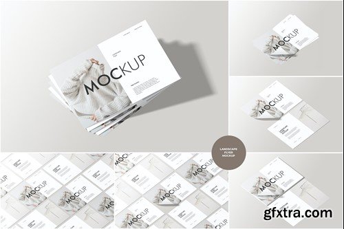 Landscape Flyer Mockup Perspective View ZMF7Z78 Landscape Flyer Mockup Perspective View ZMF7Z78