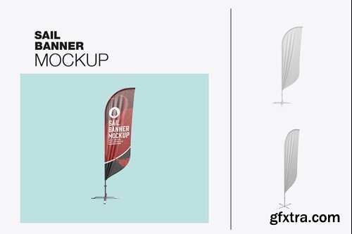 Set Flying Banner Mockup D4SMFEF Set Flying Banner Mockup D4SMFEF
