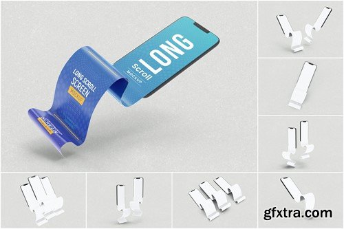 Long Scroll App Screen Smart Phone Mockups Psd XJ7H4MZ Long Scroll App Screen Smart Phone Mockups Psd XJ7H4MZ