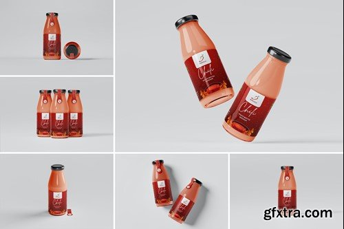 Sauce Bottle Mockup D9M2MX9