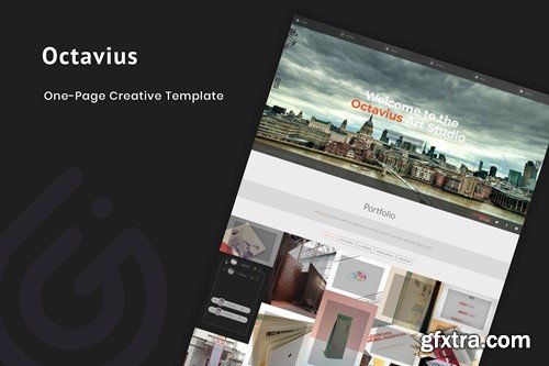 Octavius - Responsive One Page Template 5SF6BR9