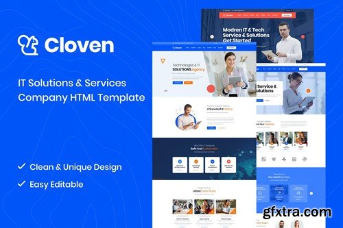 Cloven - IT Solutions And Services HTML5 Template YDLJJFW