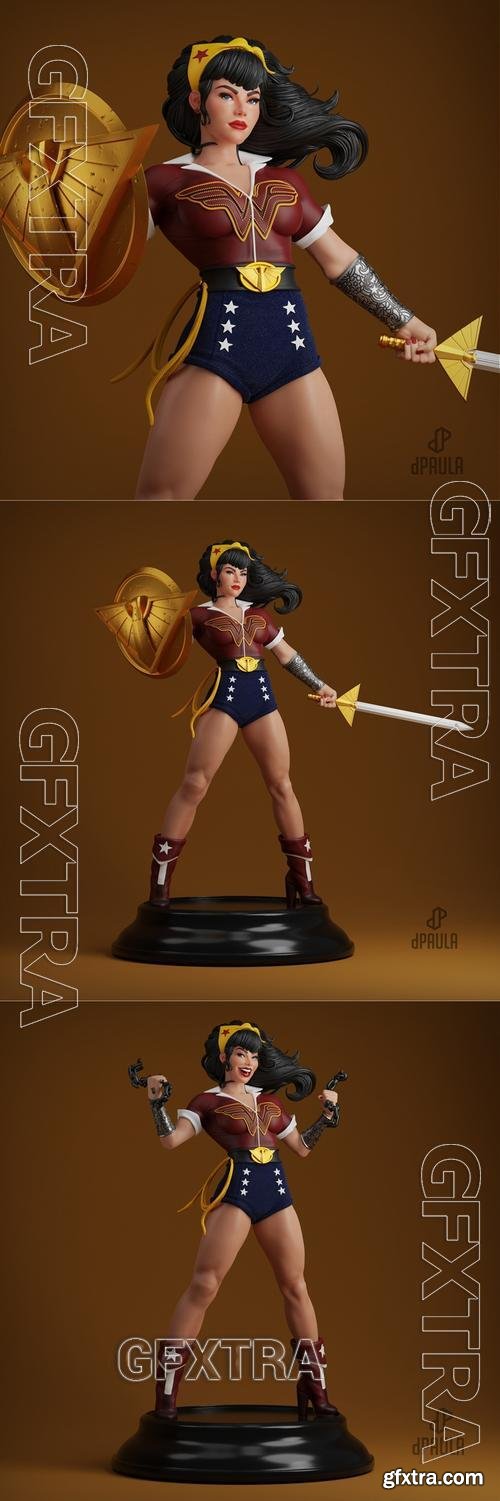 Wonder Woman Bombshell &ndash; 3D Print Model