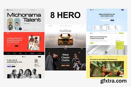 Hero Header Figma Template THVRDJP Hero Header Figma Template THVRDJP