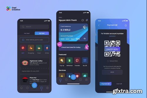 Fei Darkmode App UI Concept NUKBZDG Fei Darkmode App UI Concept NUKBZDG