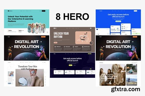 Hero Header UI Template Figma MS5JTNE Hero Header UI Template Figma MS5JTNE