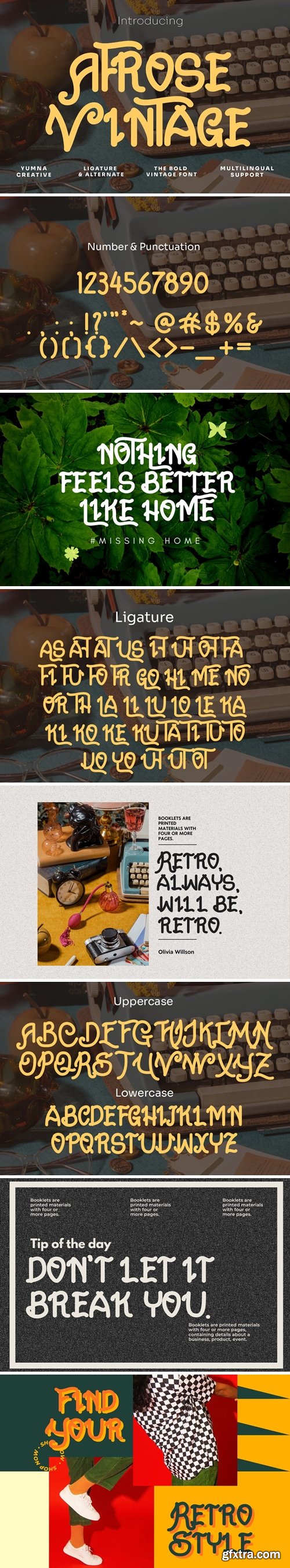 Afrose Vintage - Vintage Font