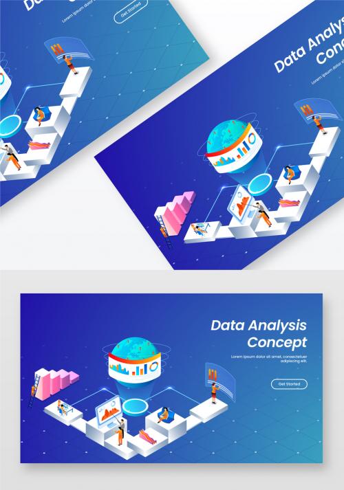 Data Analysis Concept Based Landing Page 499694384