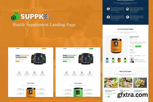 Suppke - Health Supplement Landing Page FYCTJLD
