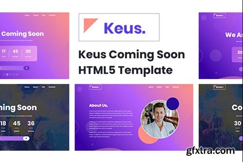 Keus - Creative Coming Soon HTML5 Template CRZQYXS