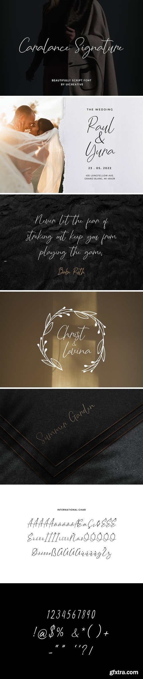 Caralance Signature Font Caralance Signature Font