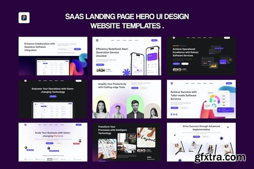 Saas Landing Page UI Figma Design A85223B Saas Landing Page UI Figma Design A85223B