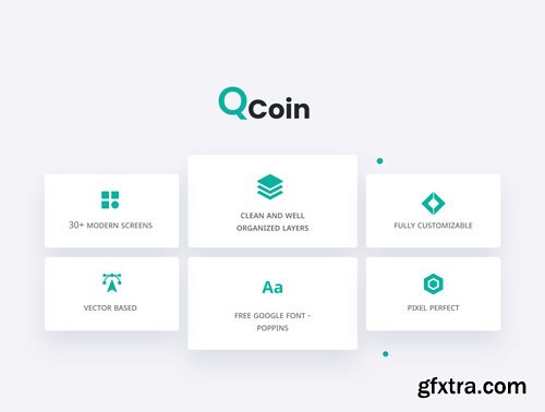 Qcoin - Crypto Market Dashboard UI KIT Ui8.net