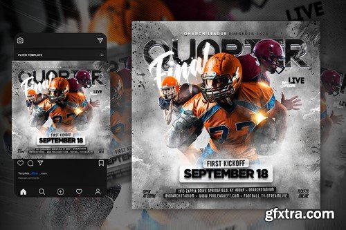 Football Flyer Template HKC5F4W Football Flyer Template HKC5F4W