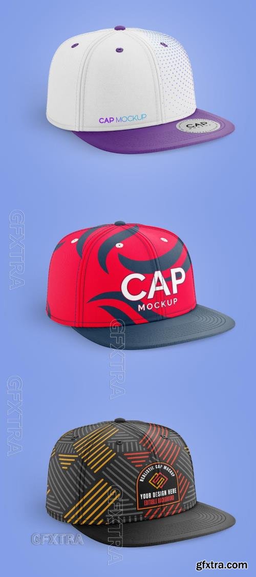 Snapback Cap with Sticker Mockup 609083580 Snapback Cap with Sticker Mockup 609083580