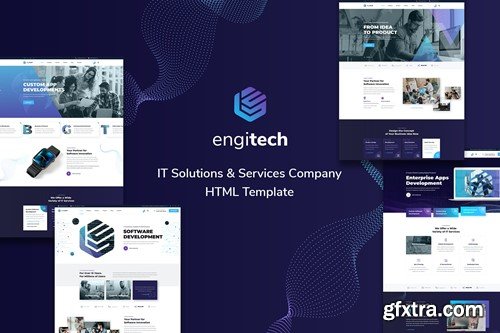 Engitech - IT Solutions & Services HTML5 Template SW6V23Y