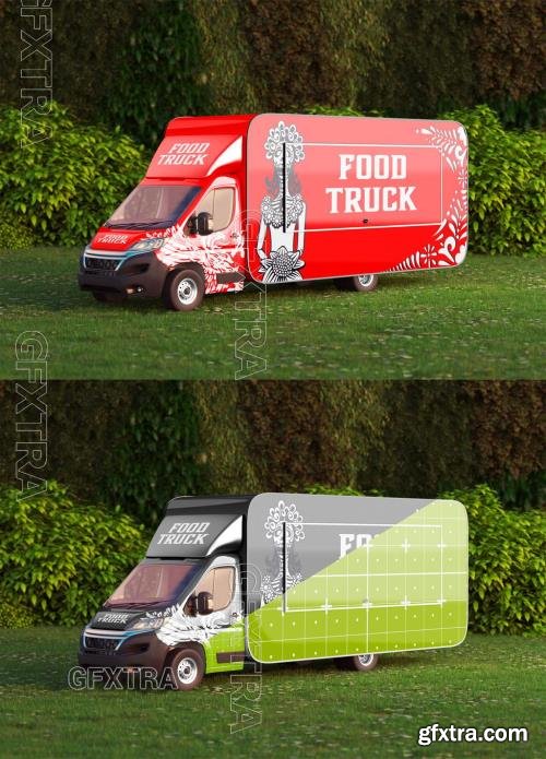 Food Truck Caravan Mockup 607777165 Food Truck Caravan Mockup 607777165