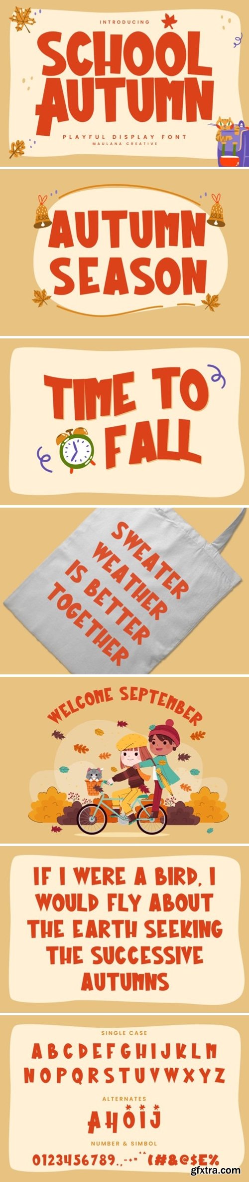Autumn School Font Autumn School Font