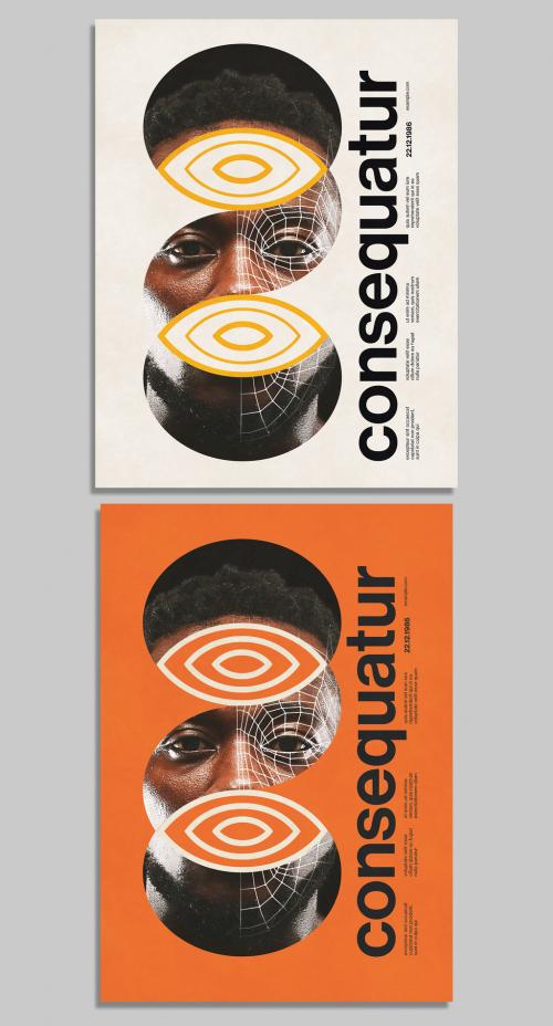 Typographic Minimalist Event Poster Layout 580745662