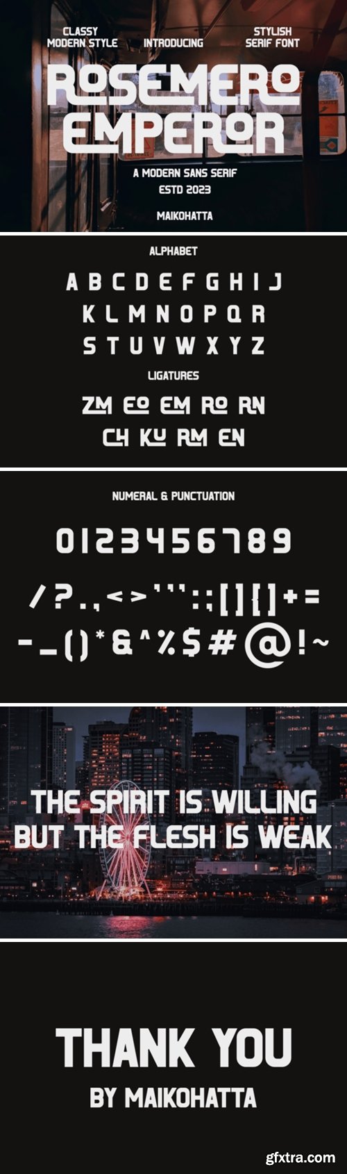 Rosemero Emperor Font Rosemero Emperor Font